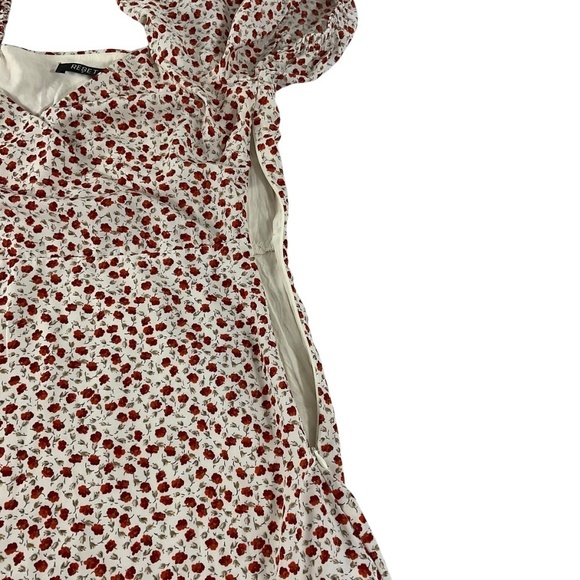 Reset by Jane Chaya Floral Mini Dress size Small in color cream combo - Picture 7 of 10